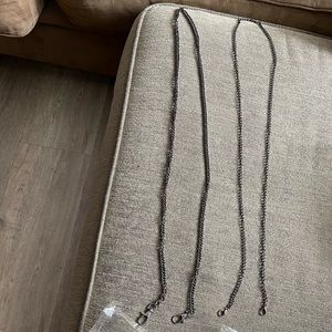 NWOT Bundle Lots of 2 Gunmetal Extra Crossbody Shoulder Bag 4 Purse Handbag 47”